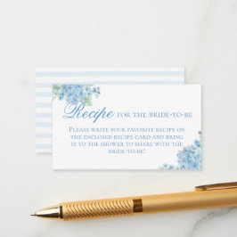 Tarjeta De Recepción Solicitud de receta médica de Hydrangea Garden azu