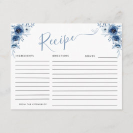 Tarjeta De Recepción Solicitud de receta para BRUNCH & BUBBLY Bridal Sh