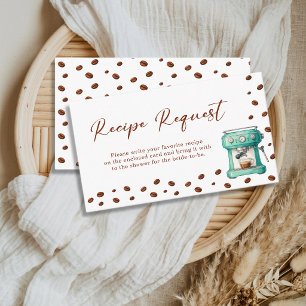 Tarjeta De Recepción Solicitud de Receta para Desayuno de Novia Amor en