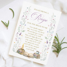 Solicitud de receta para ducha de novia con tema d