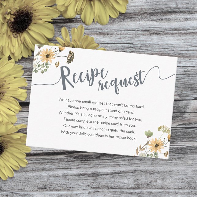 Tarjeta De Recepción Solicitud de receta para flor silvestre otoño Maso (Subido por el creador)