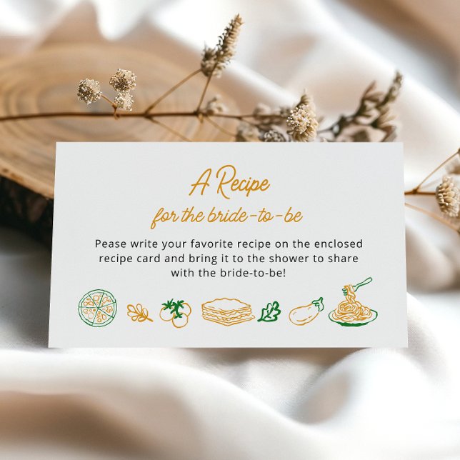 Tarjeta De Recepción Solicitud de receta para la ducha de novia rusa it (Subido por el creador)