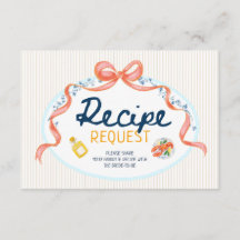 Solicitud de receta para la ducha nupcial de veran