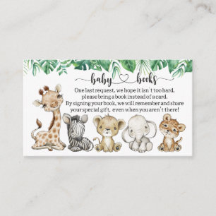 Tarjeta De Recepción Solicitud de Safari Baby Shower I Birday Book