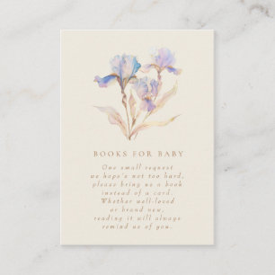 Tarjeta De Recepción Solicitud de un libro de Baby Shower para Iris Wat