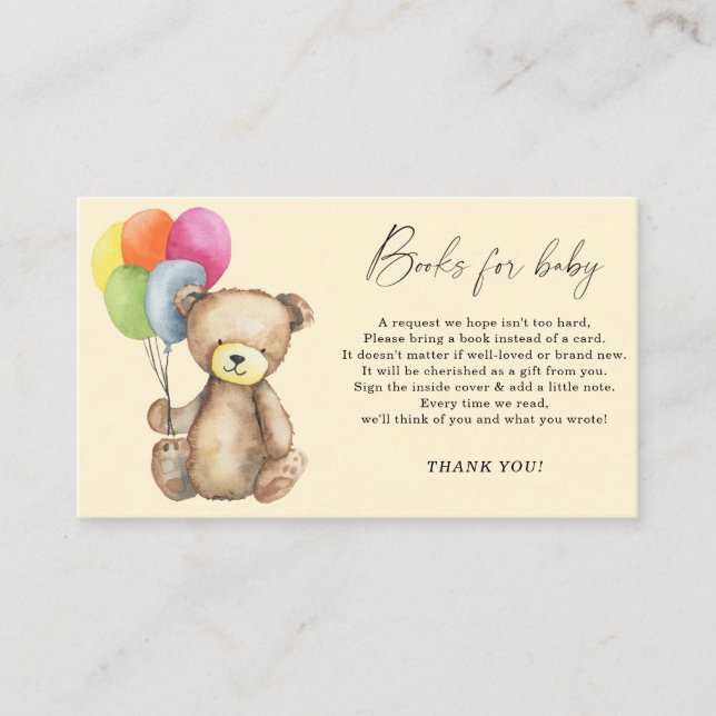 Tarjeta De Recepción Solicitud de un libro de bebé elegante (Anverso)