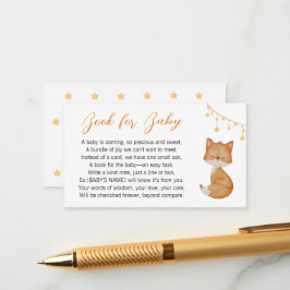 Tarjeta De Recepción Solicitud Dreamy Fox Baby Shower Book