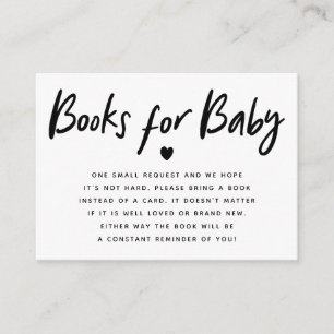 Tarjeta De Recepción Solicitud moderna de Baby Shower de Black Heart