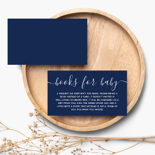 Tarjeta De Recepción Solicitud moderna de libros de Baby Shower