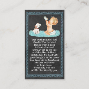 Tarjeta De Recepción Solicitudes de libros de pizarra para niños y niño
