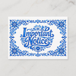 Tarjeta De Recepción ¡Solo adultos!💙🍋 Romance Azul & Limone