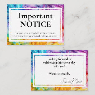 Tarjeta De Recepción SÓLO Bloom Eéreo para Adultos