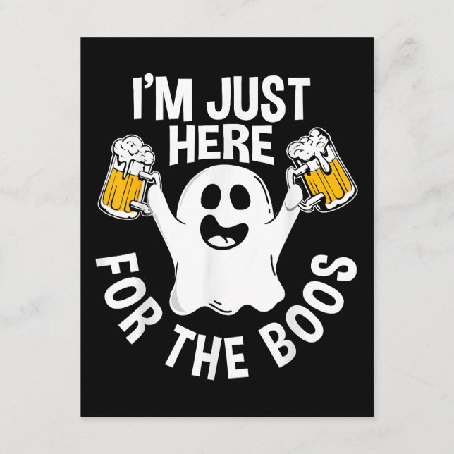 Tarjeta De Recepción Sólo estoy aquí para los abucheos (Anverso)