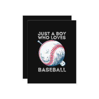 Tarjeta De Recepción Solo un chico que ama el béisbol