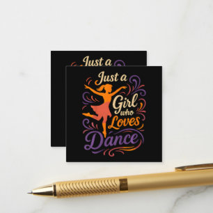 Tarjeta De Recepción Solo un Quien Ama Bailar Bailando