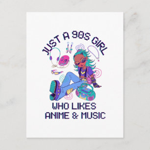 Tarjeta De Recepción Solo una chica de los 90 que le gusta la música