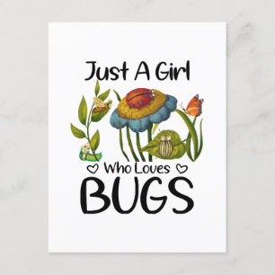 Tarjeta De Recepción Sólo una chica que ama los insectos
