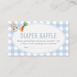 Tarjeta De Recepción Somebunny Baby Shower Diaper Raffle