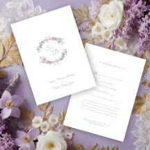 Sophisticated Elegant Lilac Floral Wedding Garland