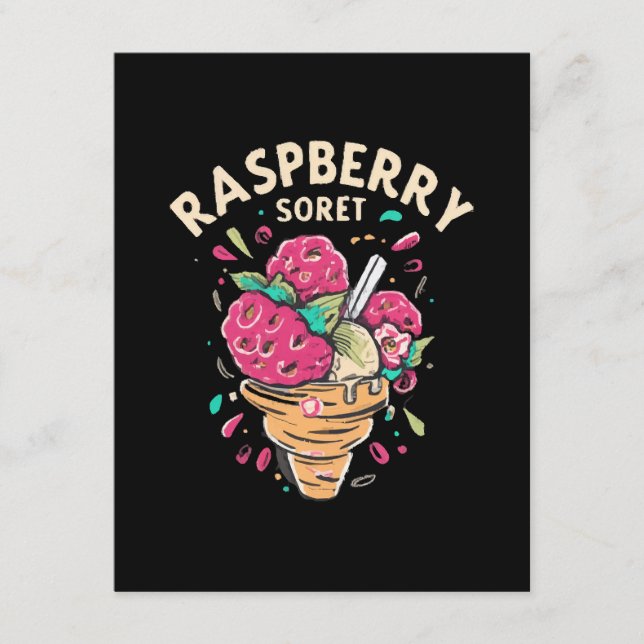 Tarjeta De Recepción Sorbete de frambuesa (Anverso)