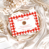 Sorteo de pañal de albóndigas de gingham rojo
