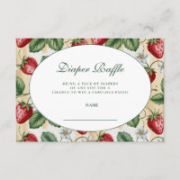 Sorteo de pañal de bayas de gingham rojo