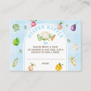 Tarjeta De Recepción Sorteo de pañales Baby Blue cultivados localmente
