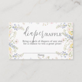 Tarjeta De Recepción Sorteo de pañales Baby in Bloom