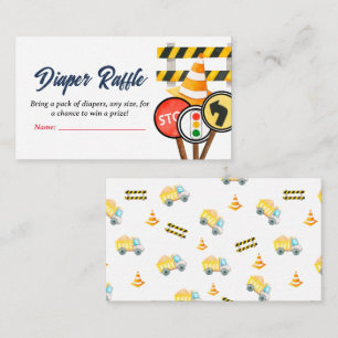 Tarjeta De Recepción Sorteo de pañales 'Bebé en construcción'
