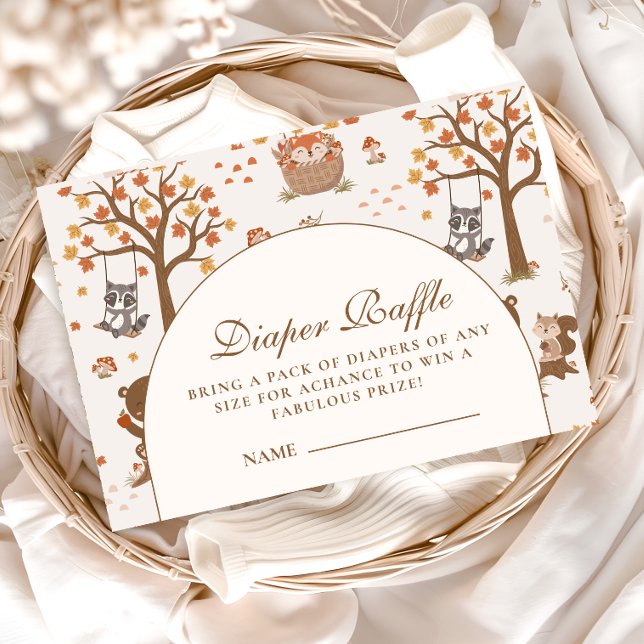Tarjeta De Recepción Sorteo de Pañales Bosque de Otoño (Subido por el creador)