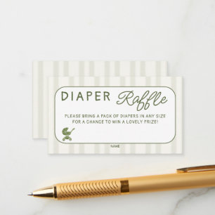 Tarjeta De Recepción Sorteo de Pañales Brunch de Café para Baby Shower