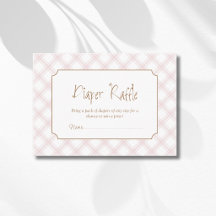 Sorteo de pañales con diamantes a cuadros rosa ant