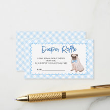 Sorteo de pañales de cuadros azules para perro