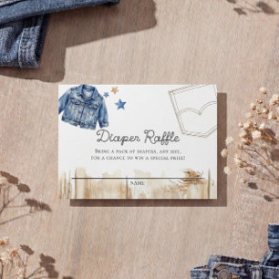 Tarjeta De Recepción Sorteo de pañales de mezclilla Blue Jean