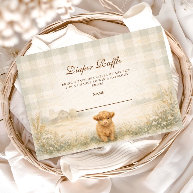 Tarjeta De Recepción Sorteo de pañales de Neutral Farm Friends (Subido por el creador)