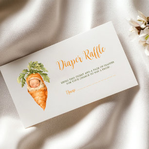 Tarjeta De Recepción Sorteo de pañales de zanahoria Little Sprout de co