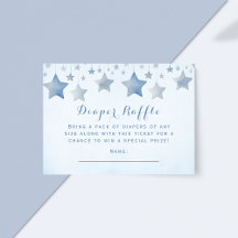 Sorteo de Pañales Estrella Azul Celeste Baby Showe