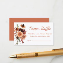 Sorteo de pañales florales de terracota boho terre