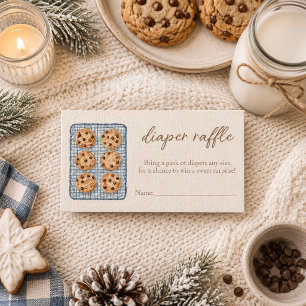 Tarjeta De Recepción Sorteo de pañales Little Cookie In The Oven Bakery