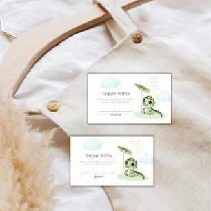 Tarjeta De Recepción Sorteo de pañales Little Dragon Raindrop Baby Show