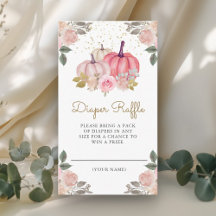 Sorteo de pañales Little Pumpkin Pink Gold Floral