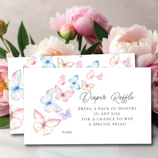 Tarjeta De Recepción Sorteo de Pañales Mariposas Caprichosas (Subido por el creador)