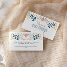Sorteo de pañales para baby shower de hojas de oto