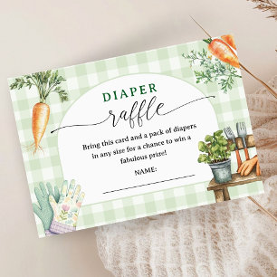 Tarjeta De Recepción Sorteo de Pañales para Baby Shower de Productos Lo