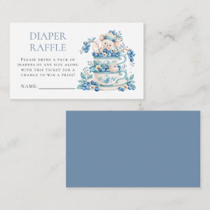Tarjeta De Recepción Sorteo de pañales para Baby Shower de Ratón Aránda