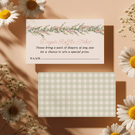 Tarjeta De Recepción Sorteo de pañales para baby shower de Tonto Ganso
