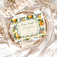 Sorteo de pañales para baby shower floral de cítri