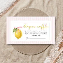Sorteo de Pañales para Baby Shower Lemon Ciao