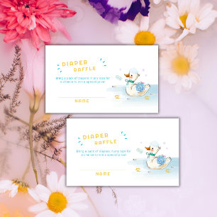 Tarjeta De Recepción Sorteo de pañales Pato pequeño hora del baño Fiest