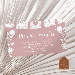 Tarjeta De Recepción Sorteo de Pañales Pink Es Nina